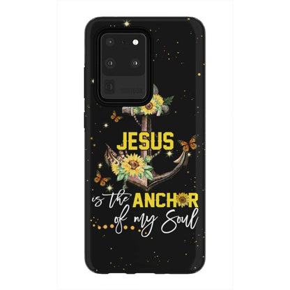 Jesus Is The Anchor Of My Soul Sunflower Christian Phone Case - Inspirational Bible Scripture iPhone Cases