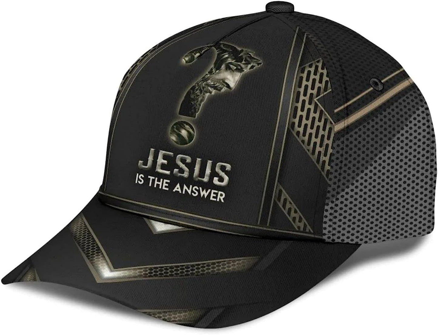 Jesus Is The Answer Baseball Cap - Christian Hats for Men and Women
