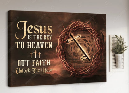 Jesus Is The Key To Heaven Canvas - Canvas Decor Ideas
