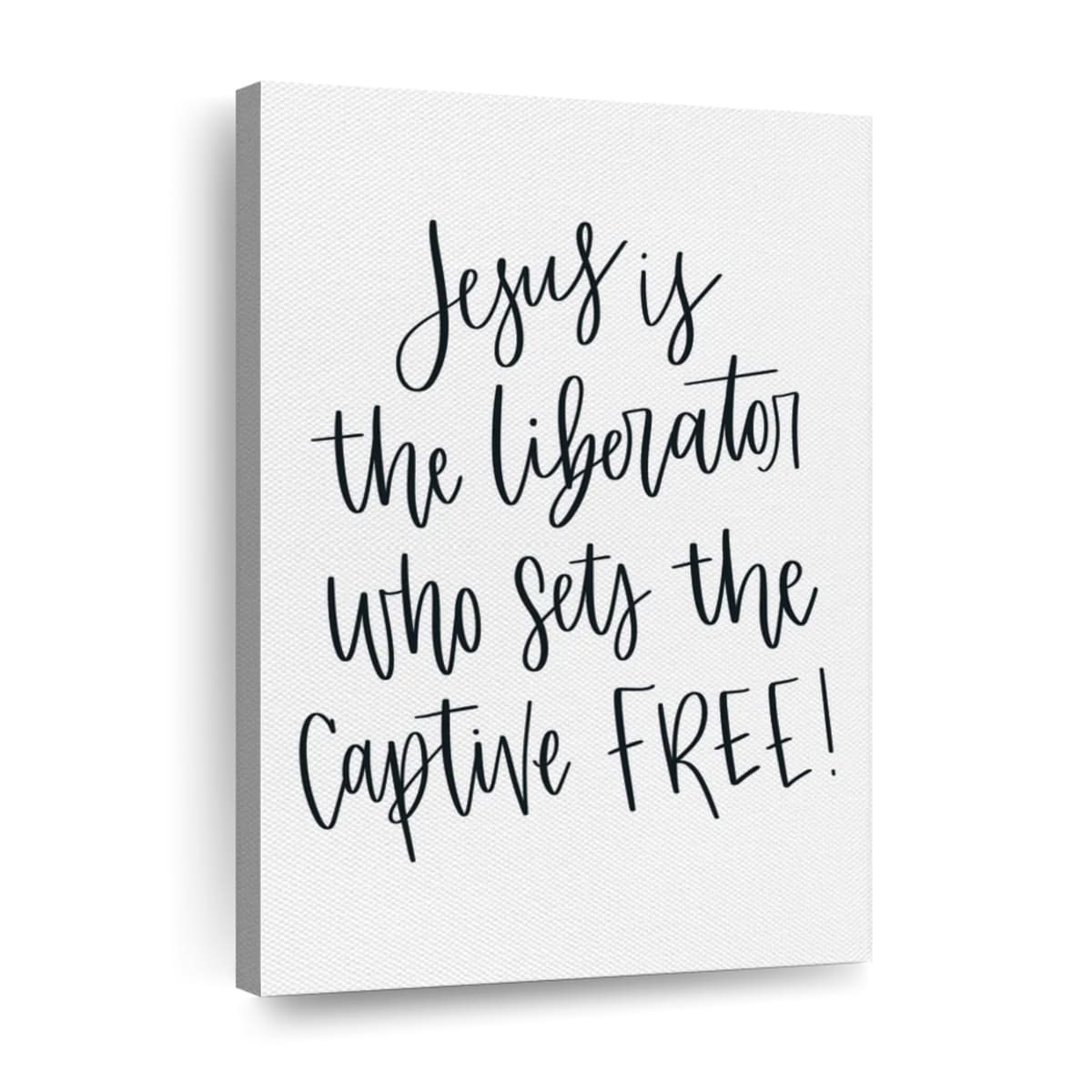 Jesus Is The Liberator Canvas Wall Art - Canvas Religious Wall Art - Christian Wall Decor Living Room