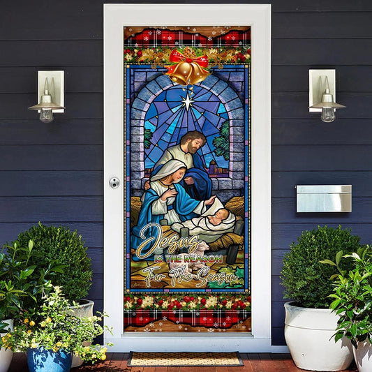 Jesus Is The Reason For The Season - Christian Door Cover - Religious Door Decorations - Christian Home Decor