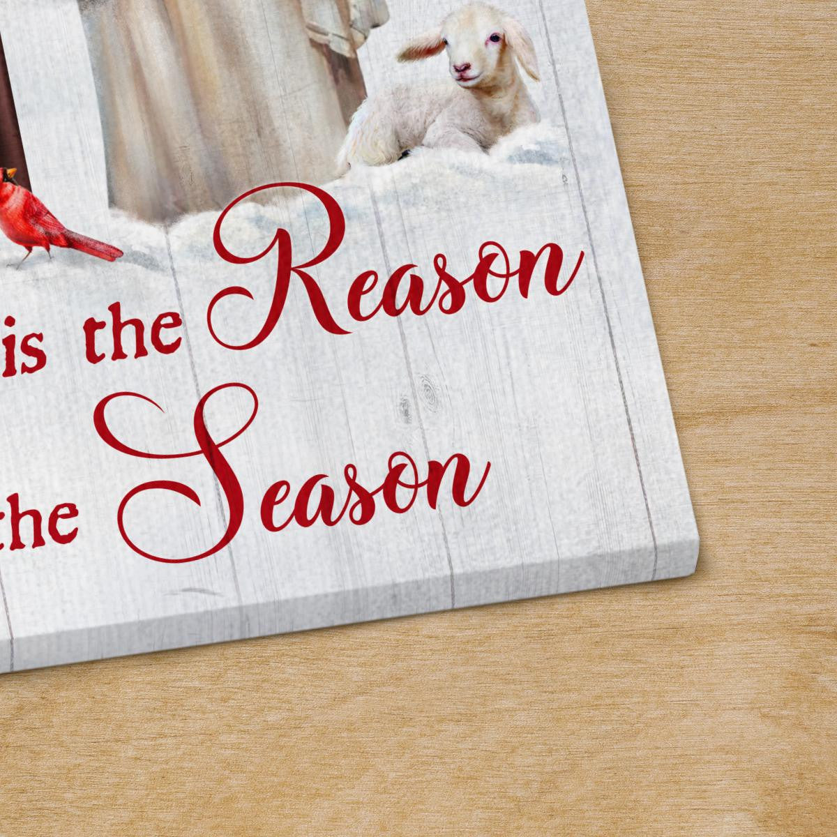 Jesus Is The Reason For The Season Canvas - Happy Christmas Jesus Canvas - God Canvas - Christian Wall Art