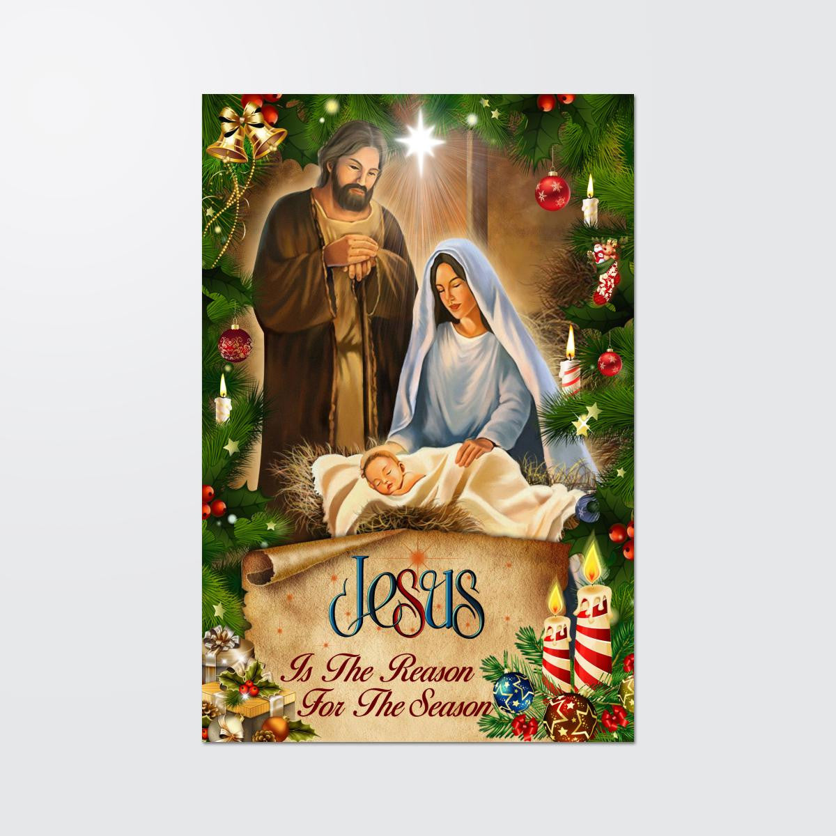 Jesus Is The Reason For The Season Christmas Canvas - Jesus Canvas - God Canvas - Christian Wall Art
