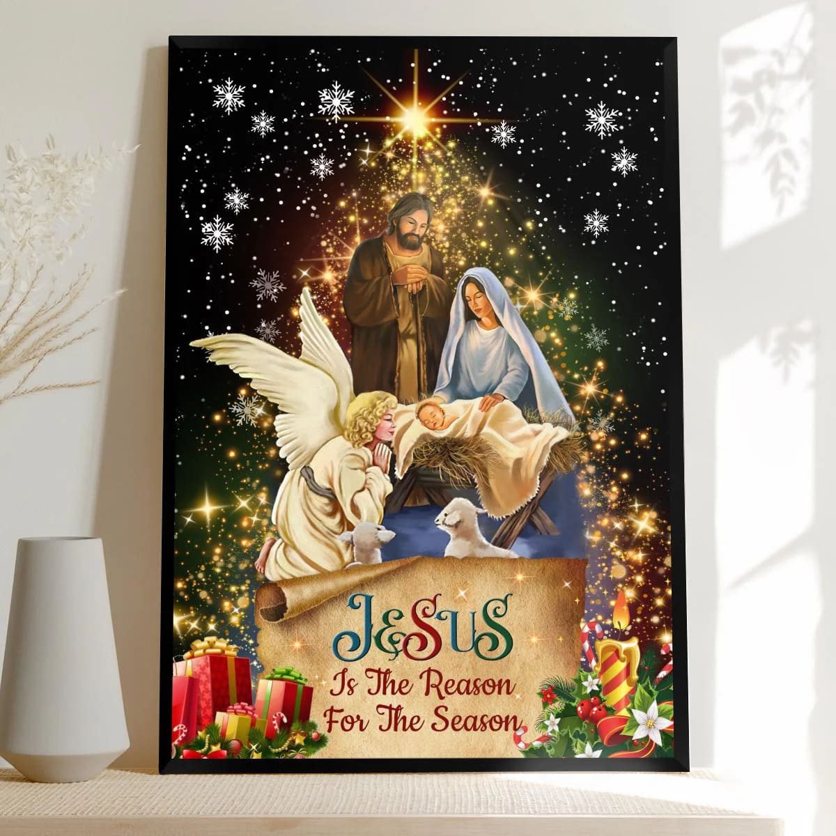 Jesus Is The Reason For The Season Christmas Canvas - Jesus Canvas - God Canvas - Christian Wall Art