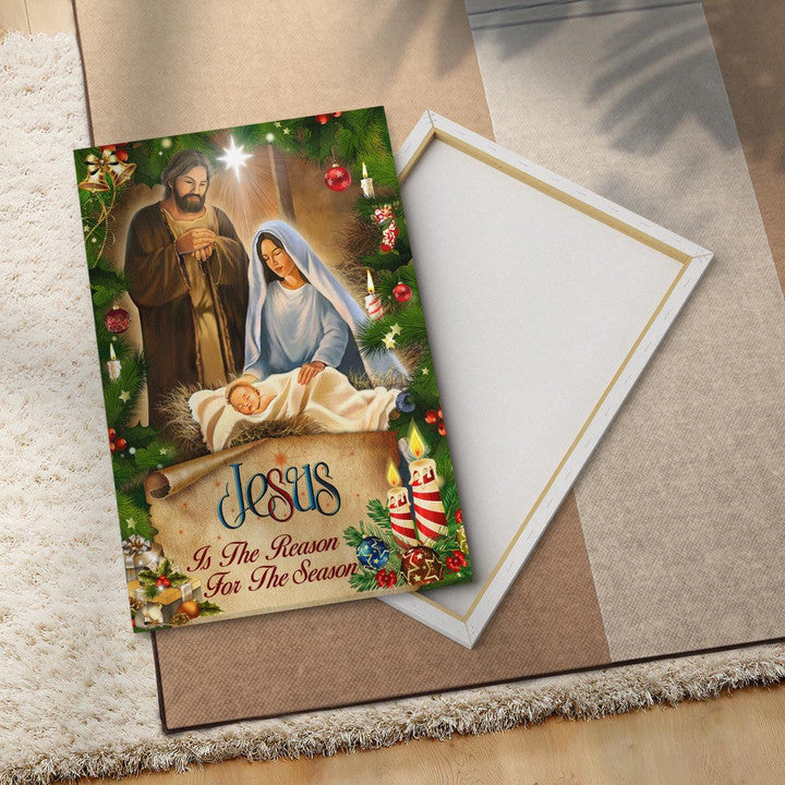 Jesus Is The Reason For The Season Christmas Canvas - Jesus Canvas - God Canvas - Christian Wall Art