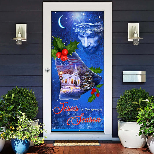 Jesus Is The Reason For The Season Christmas Door Cover - Jesus Door Cover