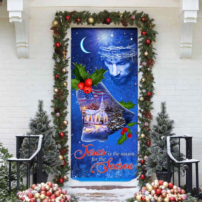 Jesus Is The Reason For The Season Christmas Door Cover - Jesus Door Cover