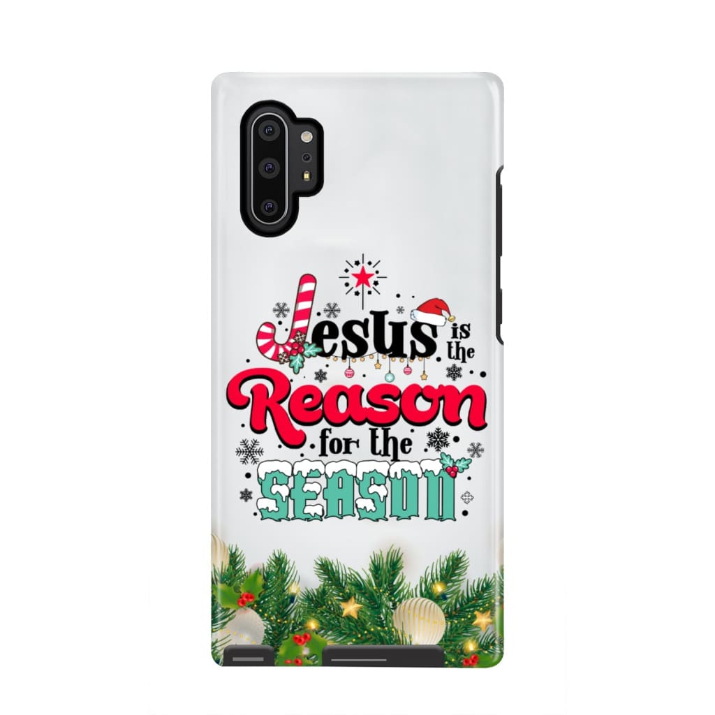 Jesus Is The Reason For The Season Christmas Phone Case - Inspirational Bible Scripture iPhone Cases