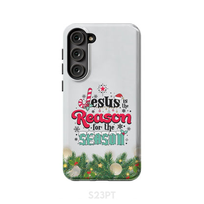 Jesus Is The Reason For The Season Christmas Phone Case - Inspirational Bible Scripture iPhone Cases