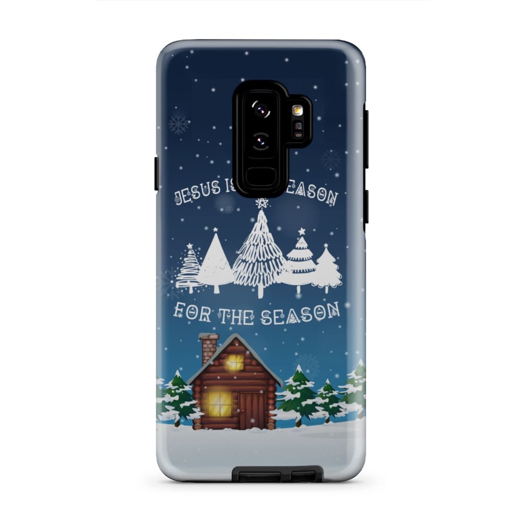Jesus Is The Reason For The Season Christmas Tree Phone Case - Inspirational Bible Scripture iPhone Cases