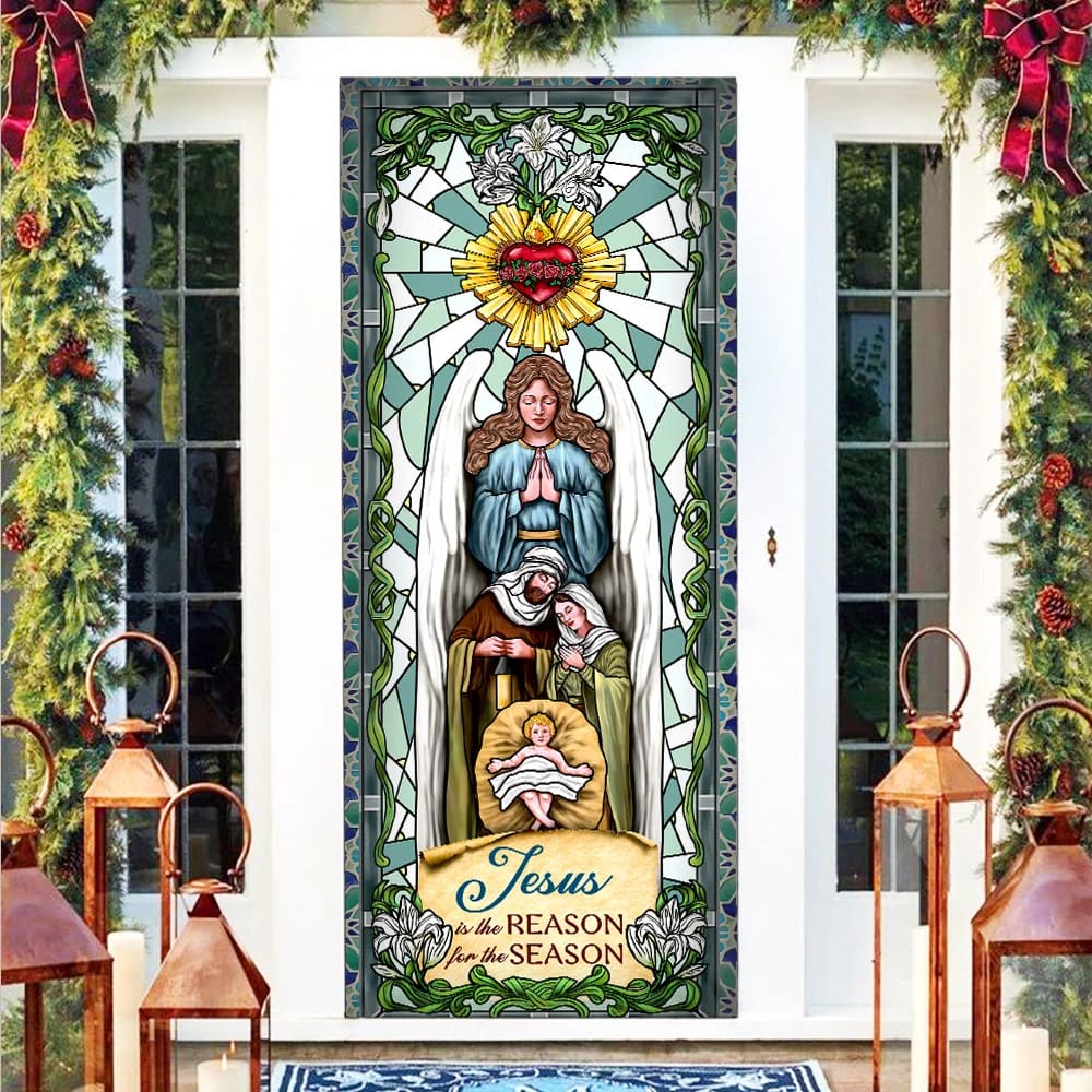 Jesus Is The Reason For The Season Door Cover - - Religious Door Decorations - Christian Home Decor