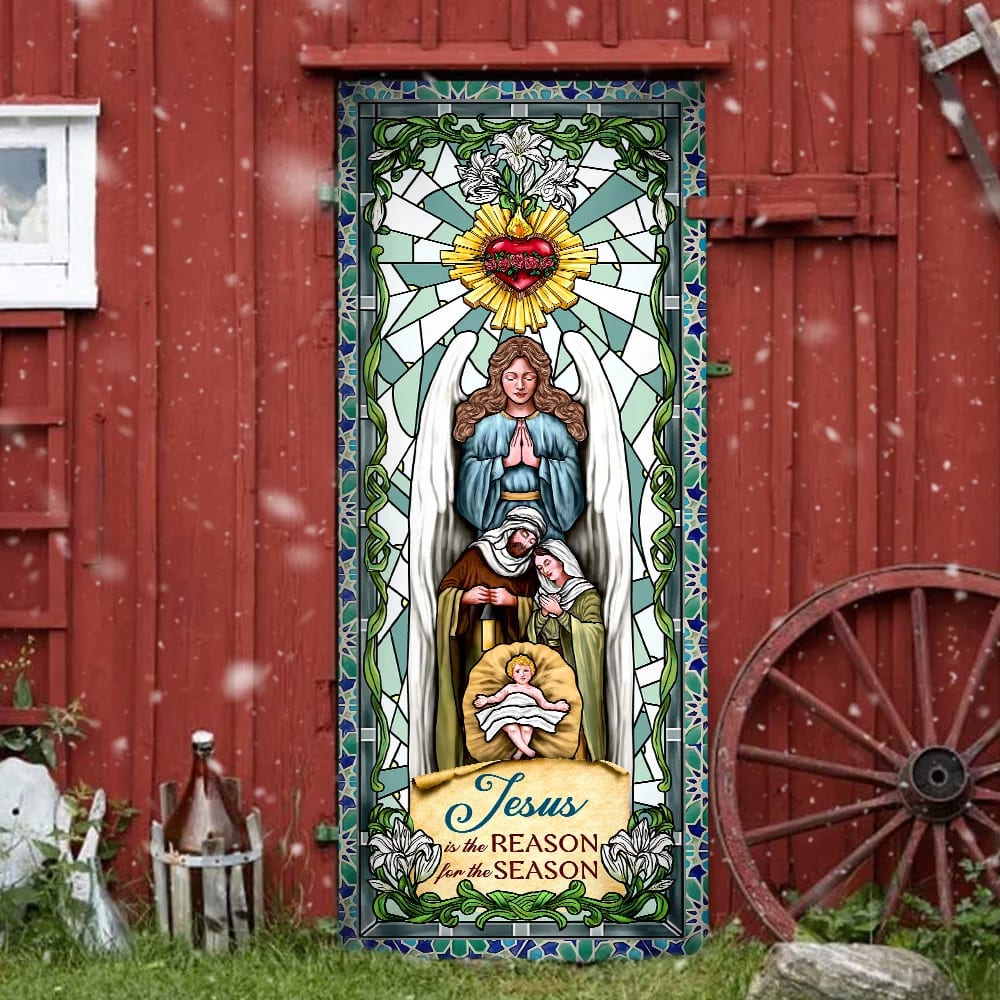 Jesus Is The Reason For The Season Door Cover - - Religious Door Decorations - Christian Home Decor