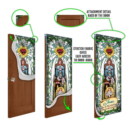 Jesus Is The Reason For The Season Door Cover - - Religious Door Decorations - Christian Home Decor