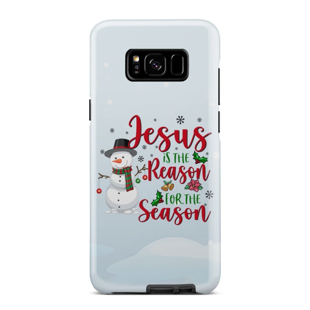 Jesus Is The Reason For The Season Snowman Christmas Phone Case - Inspirational Bible Scripture iPhone Cases