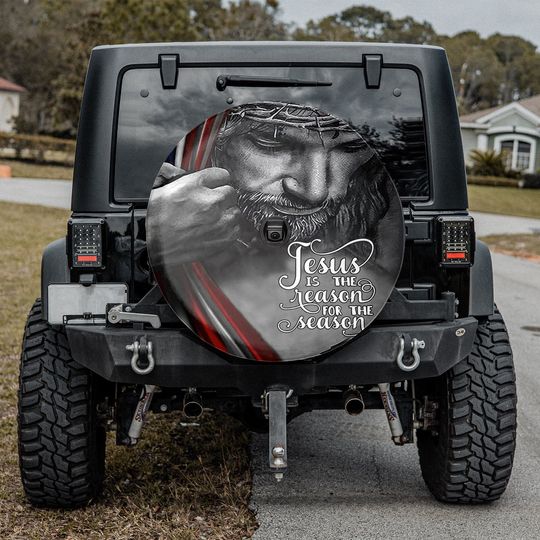 Jesus Is The Reason For The Season Spare Tire Cover - Christian Tire Cover