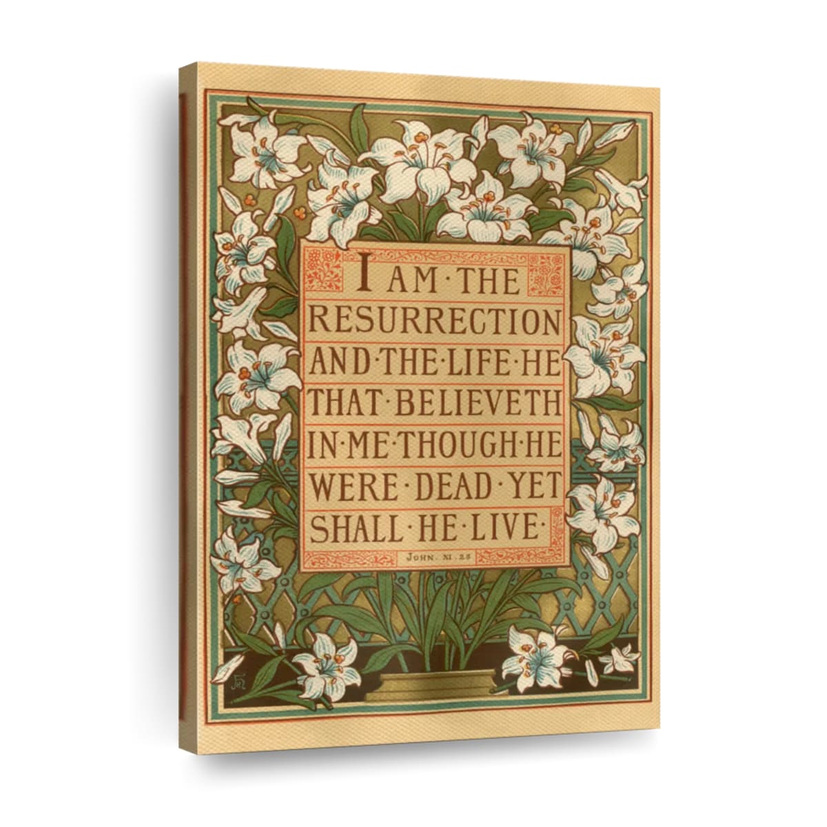 Jesus Is The Resurrection Canvas Wall Art - Canvas Religious Wall Art - Christian Wall Decor Living Room