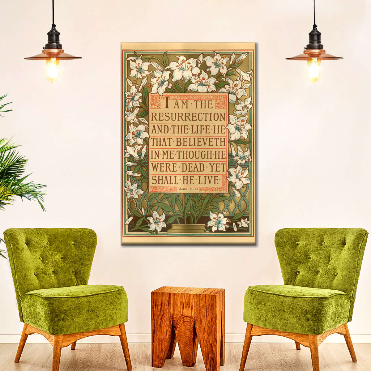 Jesus Is The Resurrection Canvas Wall Art - Canvas Religious Wall Art - Christian Wall Decor Living Room