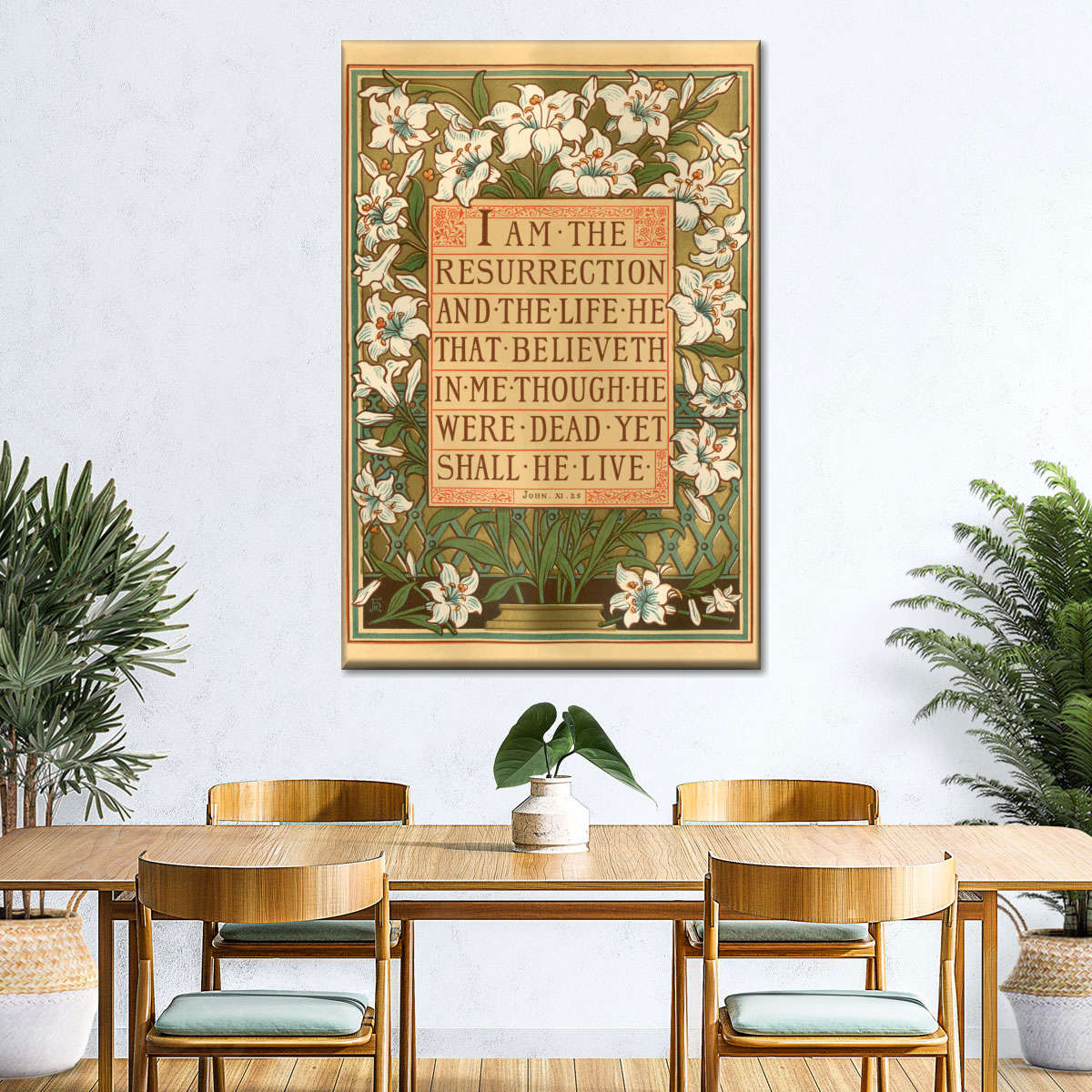 Jesus Is The Resurrection Canvas Wall Art - Canvas Religious Wall Art - Christian Wall Decor Living Room