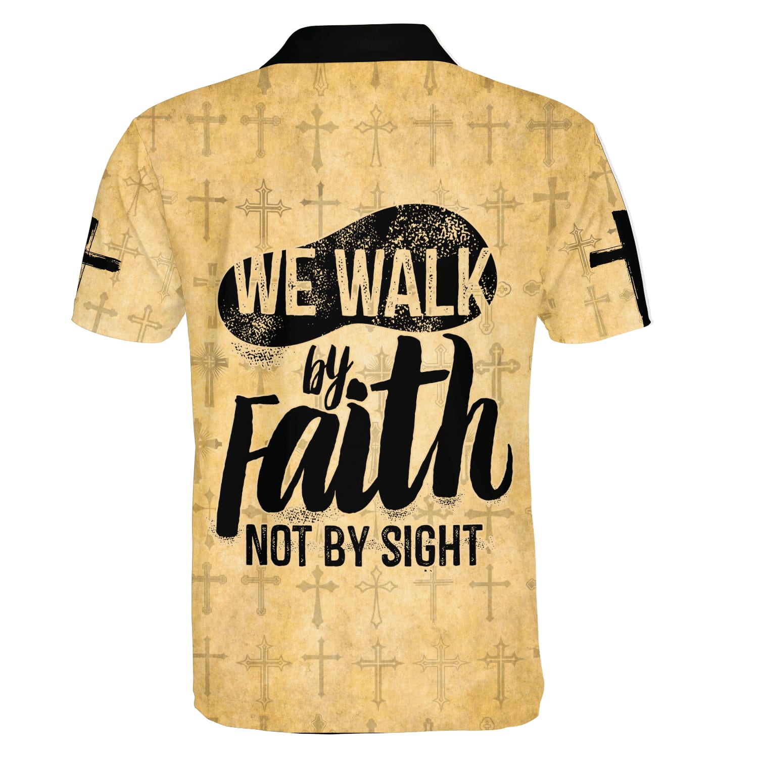 Jesus Is The True God Cross Polo Shirt - Christian Shirts & Shorts