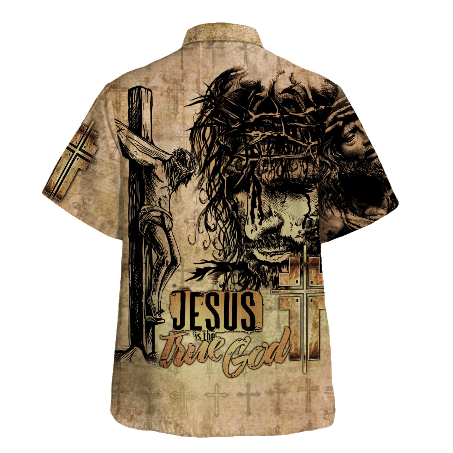 Jesus Is The True God Hawaiian Shirt Crucifixion Of Jesus Hawaiian Shirts For Men & Women - Christian Hawaiian Shirt - Hawaiian Summer Shirts