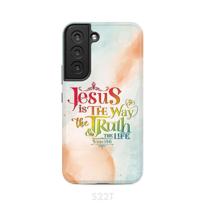 Jesus Is The Way The Truth And The Life John 146 Phone Case - Scripture Phone Cases - Iphone Cases Christian