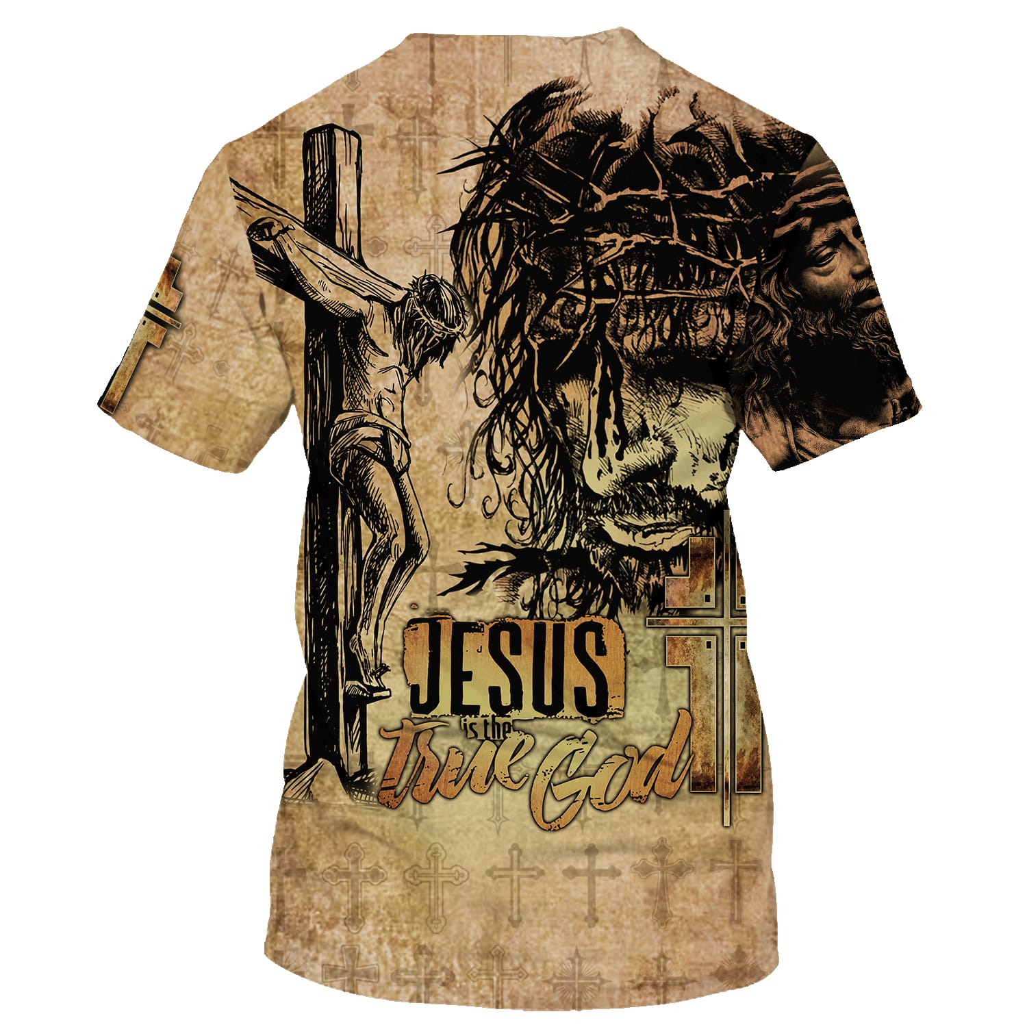 Jesus Is True God Jesus Christ Crucified 3d T-Shirts - Christian Shirts For Men&Women