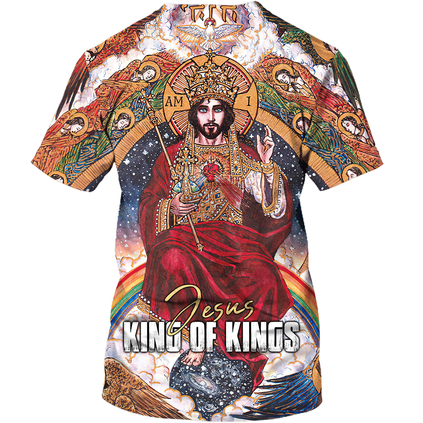 Jesus King Of Kings 3d Shirts - Christian T Shirts For Men And Women
