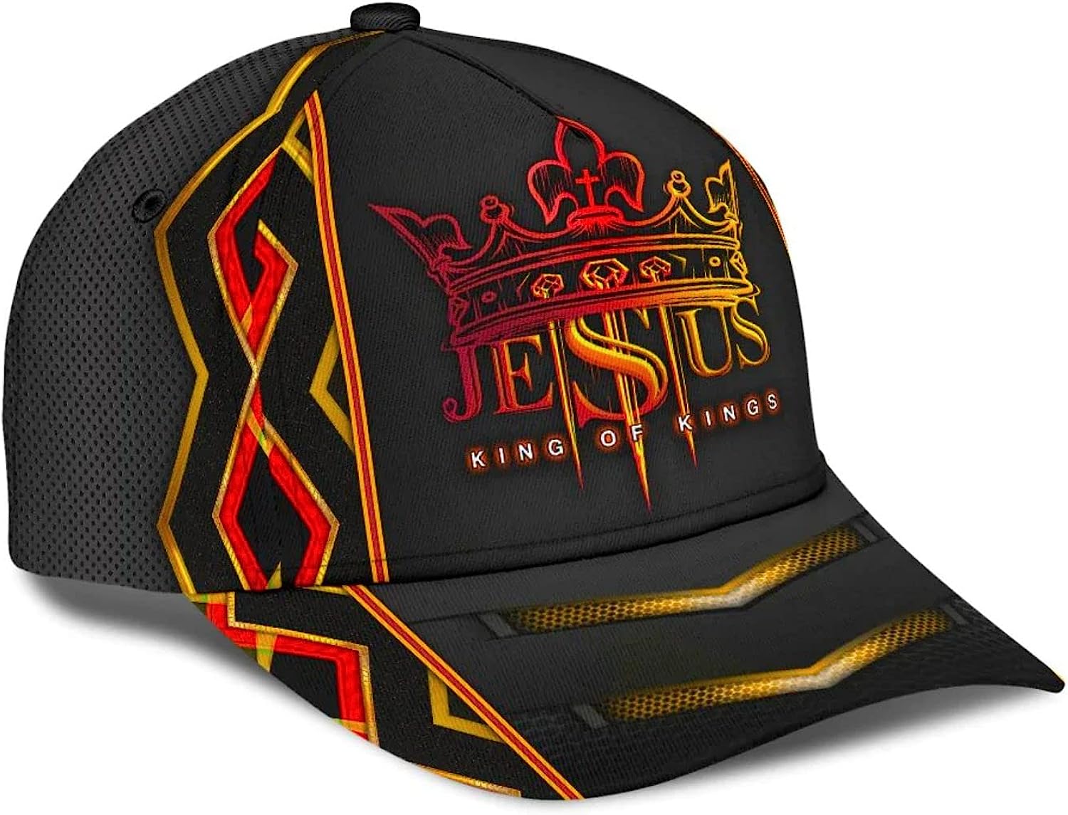 Jesus King Of Kings Baseball Cap - Christian Hats for Men and Women