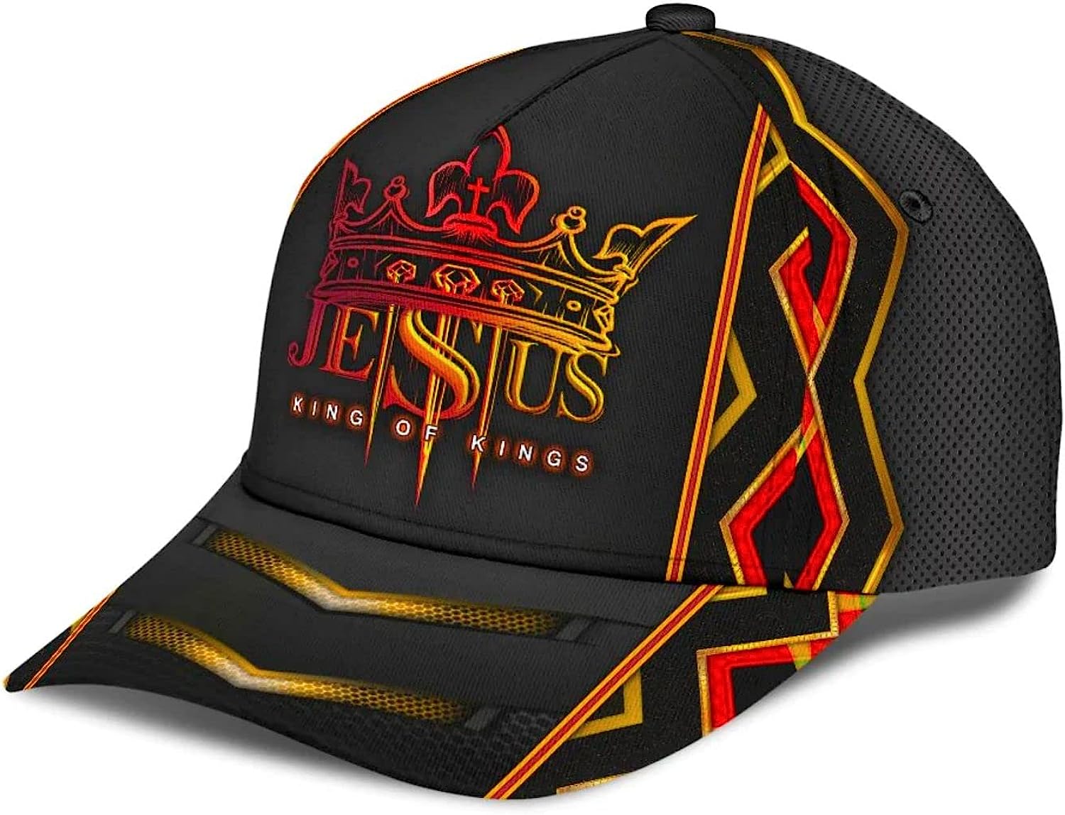 Jesus King Of Kings Baseball Cap - Christian Hats for Men and Women