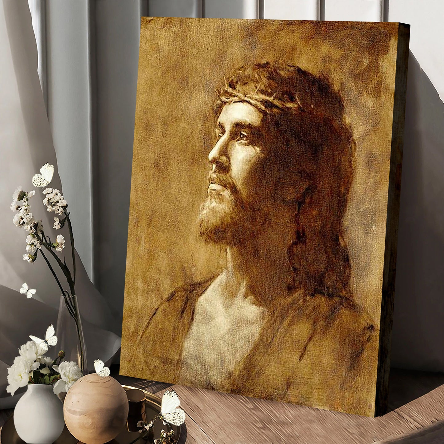 Jesus King Of Kings Canvas Prints - Jesus Christ Art - Christian Canvas Wall Decor