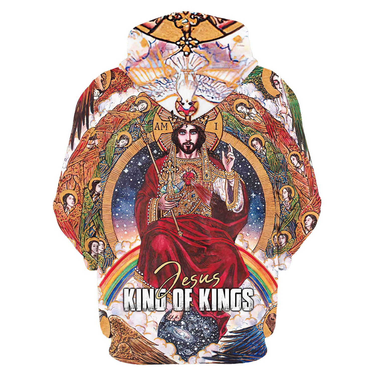 Jesus King Of Kings Hoodie - Men & Women Christian Hoodie - 3D Printed Hoodie