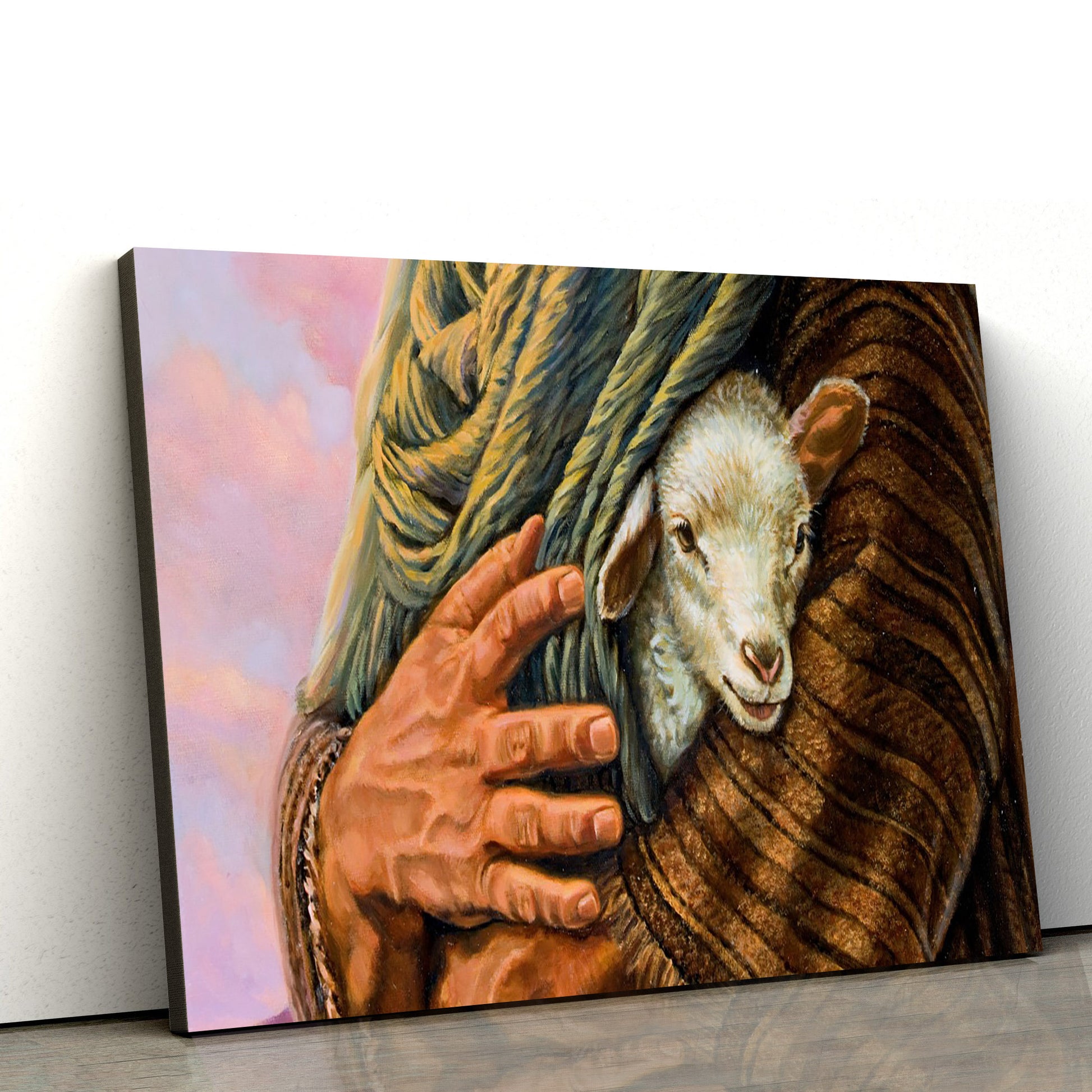 Jesus Lamb - Jesus Canvas Wall Art - Christian Wall Art