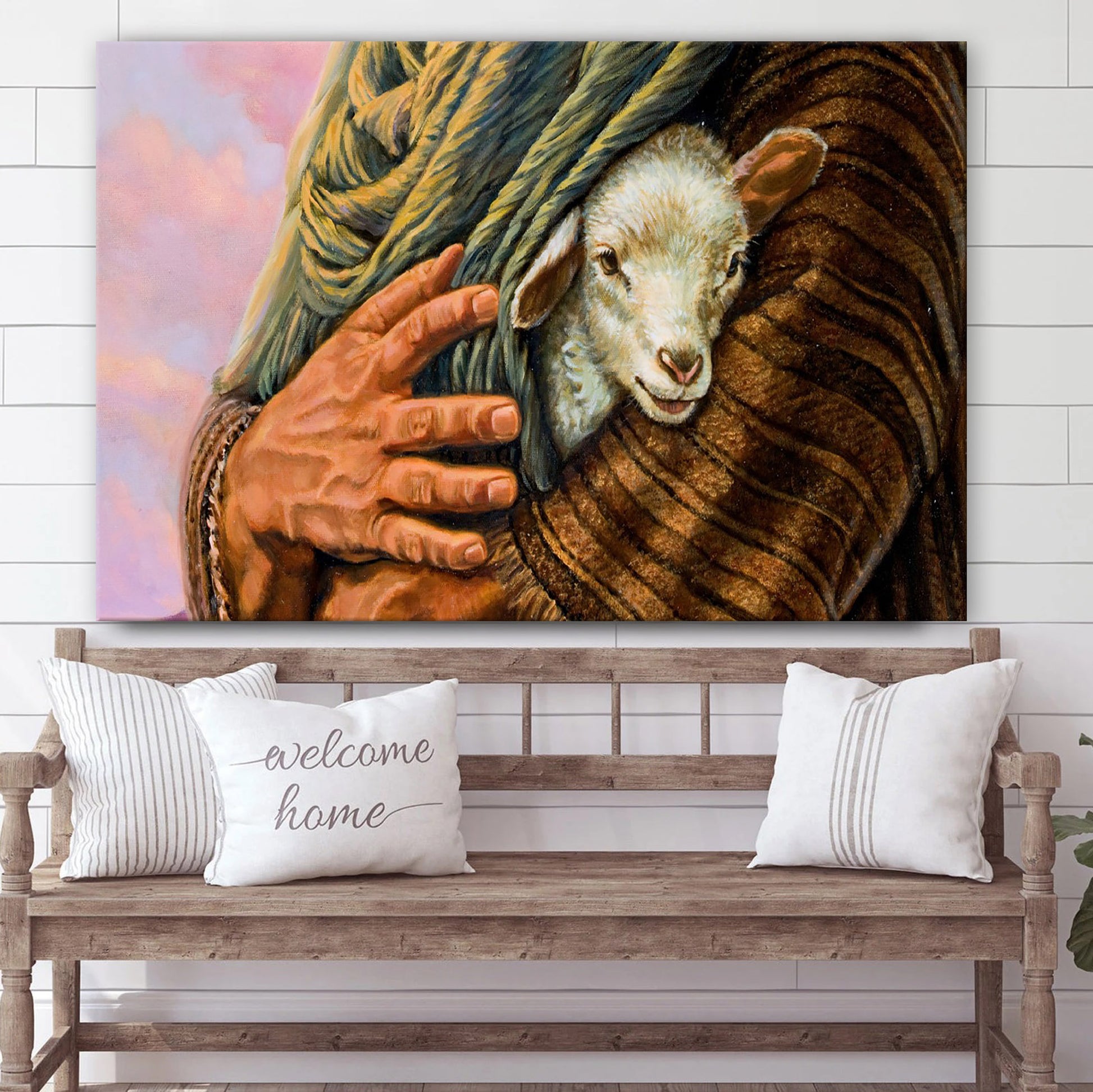 Jesus Lamb - Jesus Canvas Wall Art - Christian Wall Art