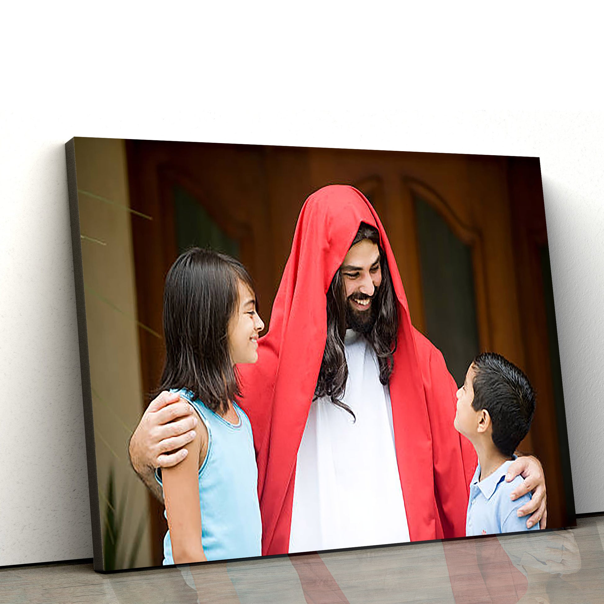 Jesus Laughing Pictures Canvas Pictures - Jesus Christ Canvas Art - Christian Wall Canvas