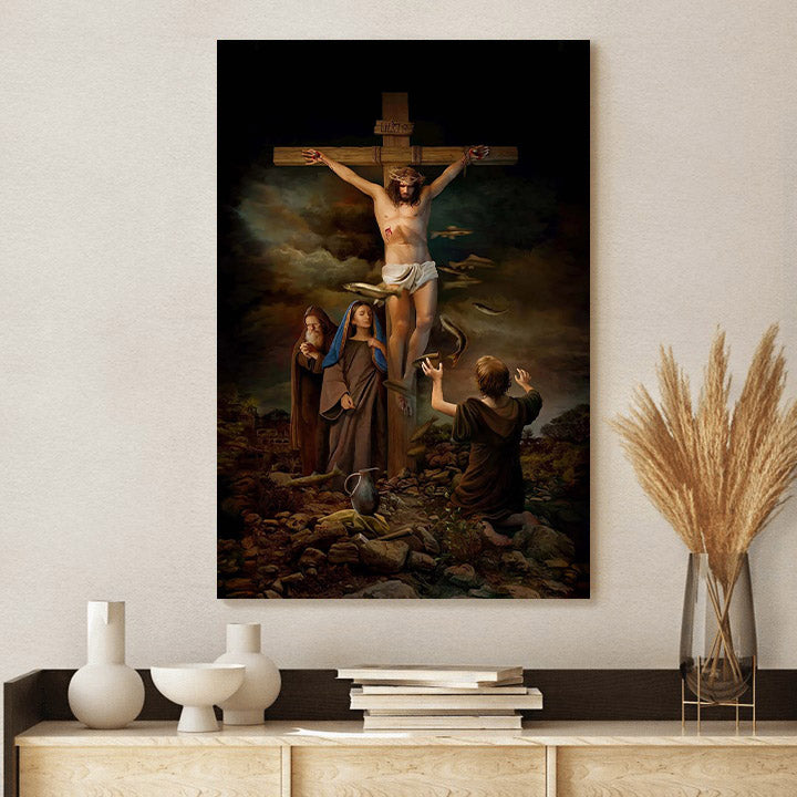 Jesus Lighted Wall Art Religious Artwork Canvas Wall Sign - Jesus Canvas Pictures - Christian Wall Art