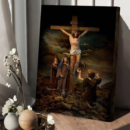 Jesus Lighted Wall Art Religious Artwork Canvas Wall Sign - Jesus Canvas Pictures - Christian Wall Art