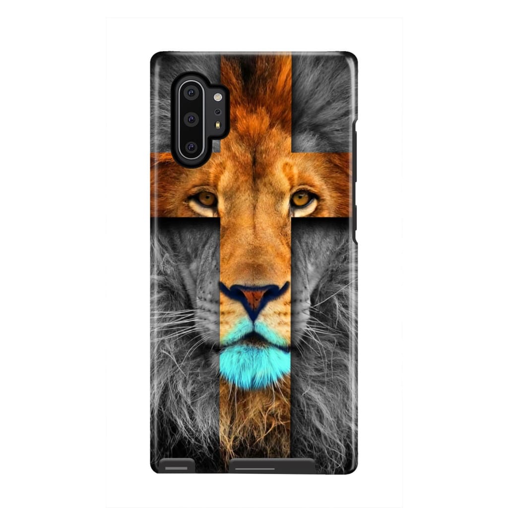 Jesus Lion Cross Christian Phone Case Lion Of Judah Phone Cases - Scripture Phone Cases - Iphone Cases Christian