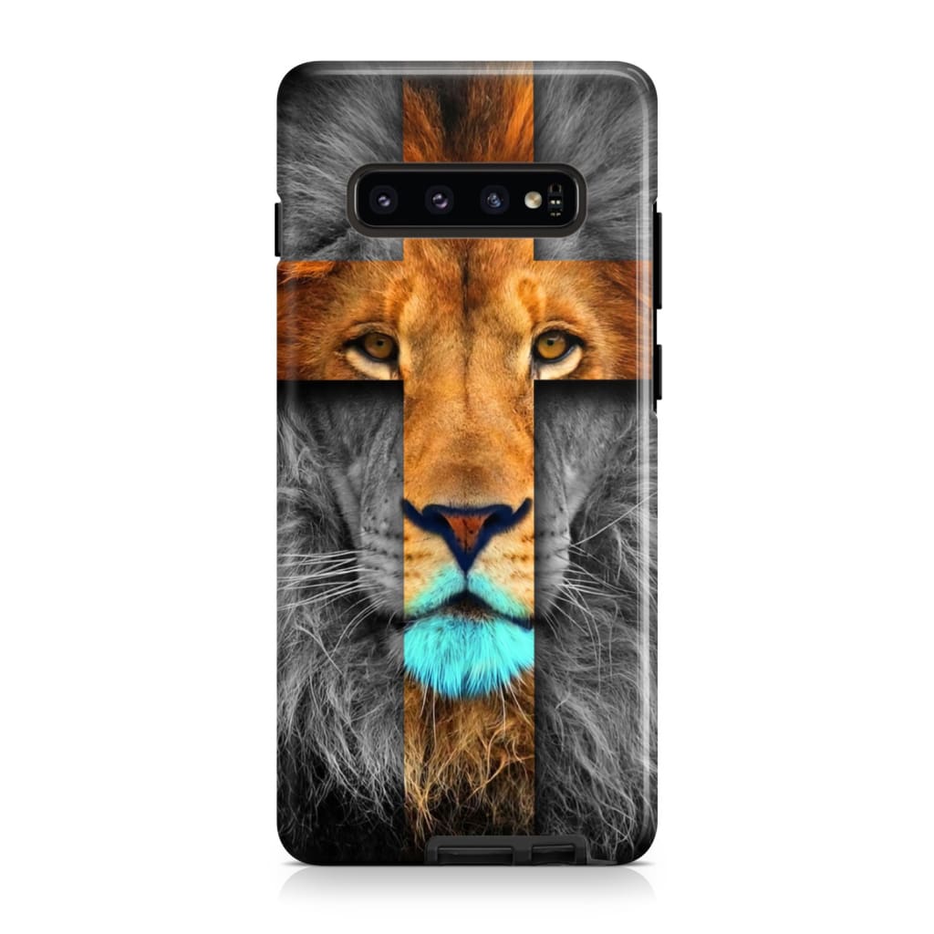 Jesus Lion Cross Christian Phone Case Lion Of Judah Phone Cases - Scripture Phone Cases - Iphone Cases Christian