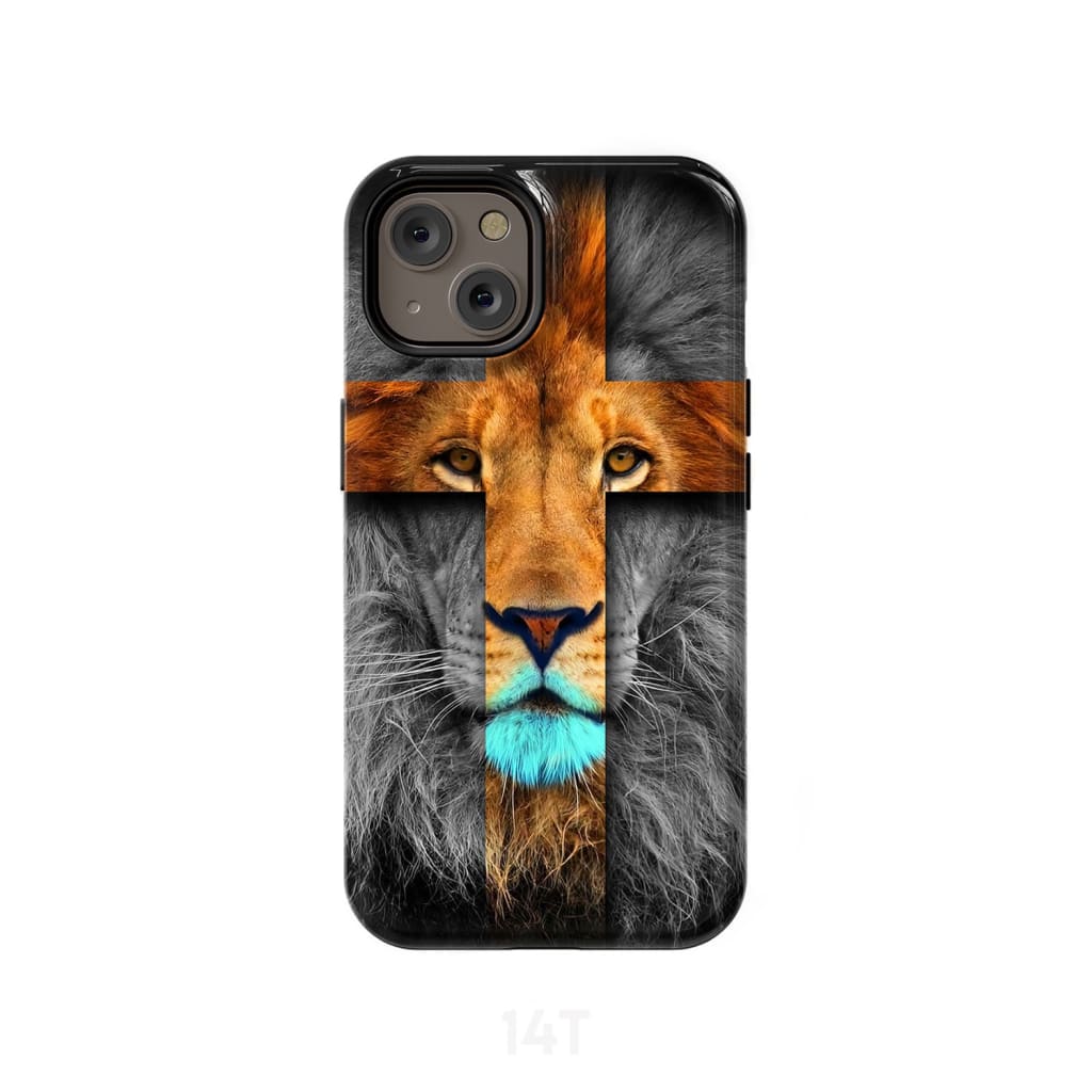 Jesus Lion Cross Christian Phone Case Lion Of Judah Phone Cases - Scripture Phone Cases - Iphone Cases Christian