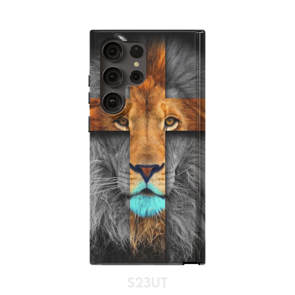 Jesus Lion Cross Christian Phone Case Lion Of Judah Phone Cases - Scripture Phone Cases - Iphone Cases Christian