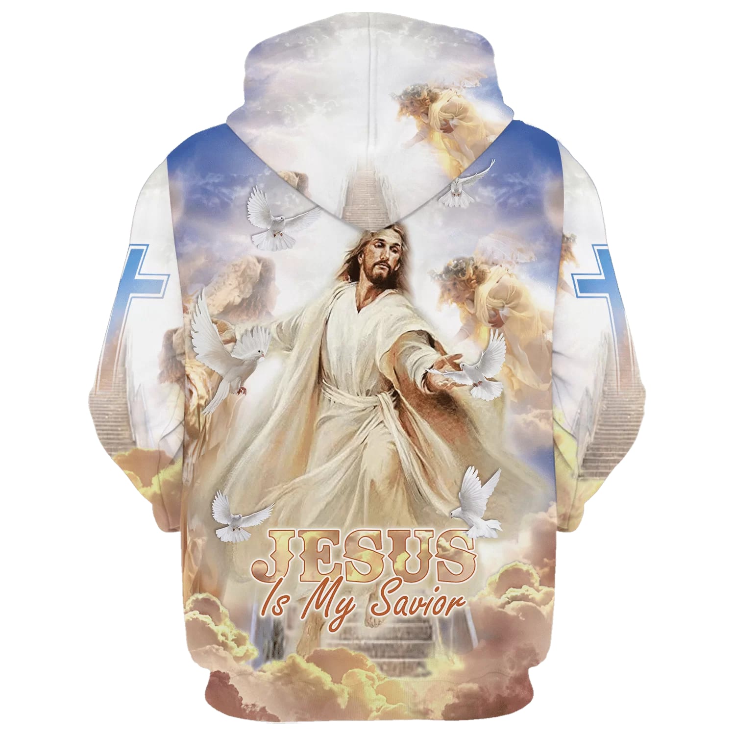 Jesus Lion Lamb One Nation Under God Hoodies - Jesus Hoodie - Men & Women Christian Hoodie - 3D Printed Hoodie