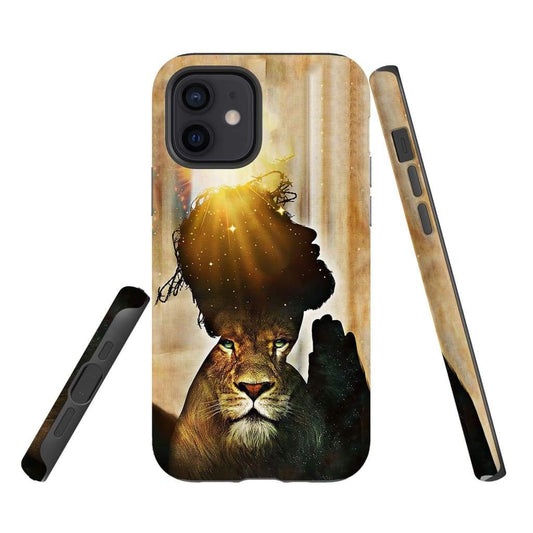Jesus Lion Of Judah Christian Phone Case - Jesus Phone Cases - Inspirational Bible Scripture iPhone Cases