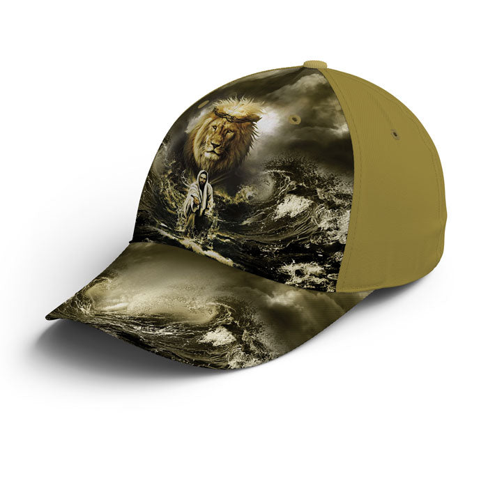 Jesus Lion Water Art Baseball Cap