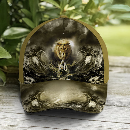 Jesus Lion Water Art Baseball Cap