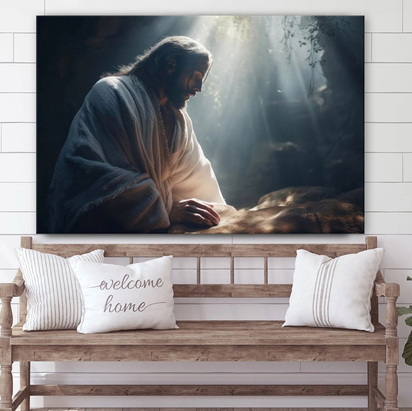 Jesus Lives Jesus Bible Art Modern Bible - Canvas Pictures - Jesus Canvas Art - Christian Wall Art