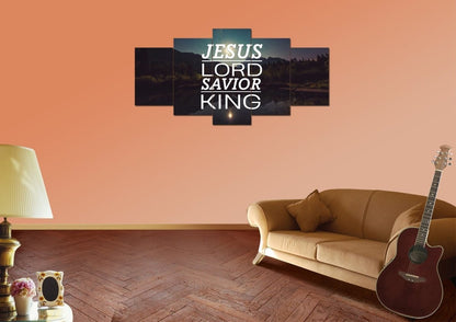 Jesus Lord Savior King Wall Art Canvas Print - Christian Canvas Wall Art