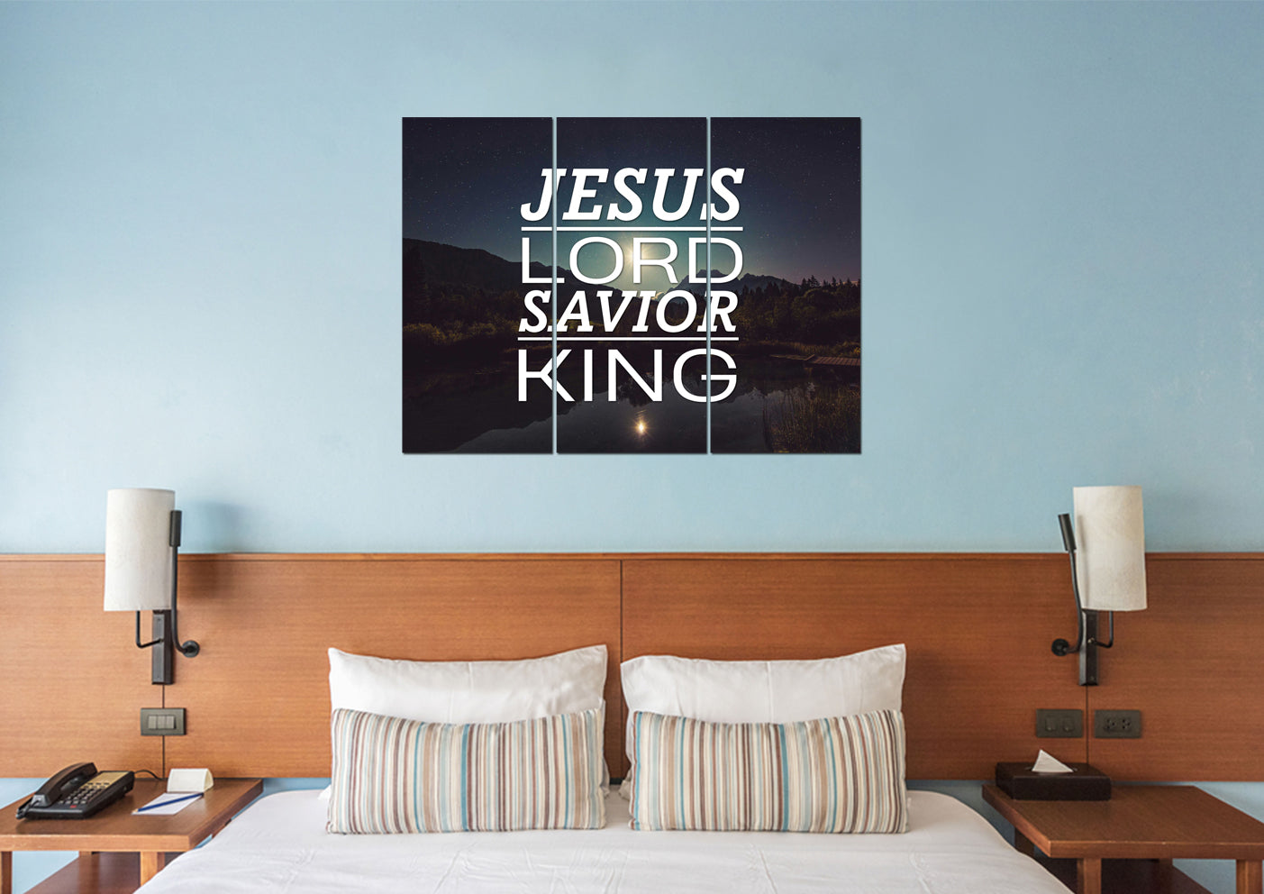 Jesus Lord Savior King Wall Art Canvas Print - Christian Canvas Wall Art