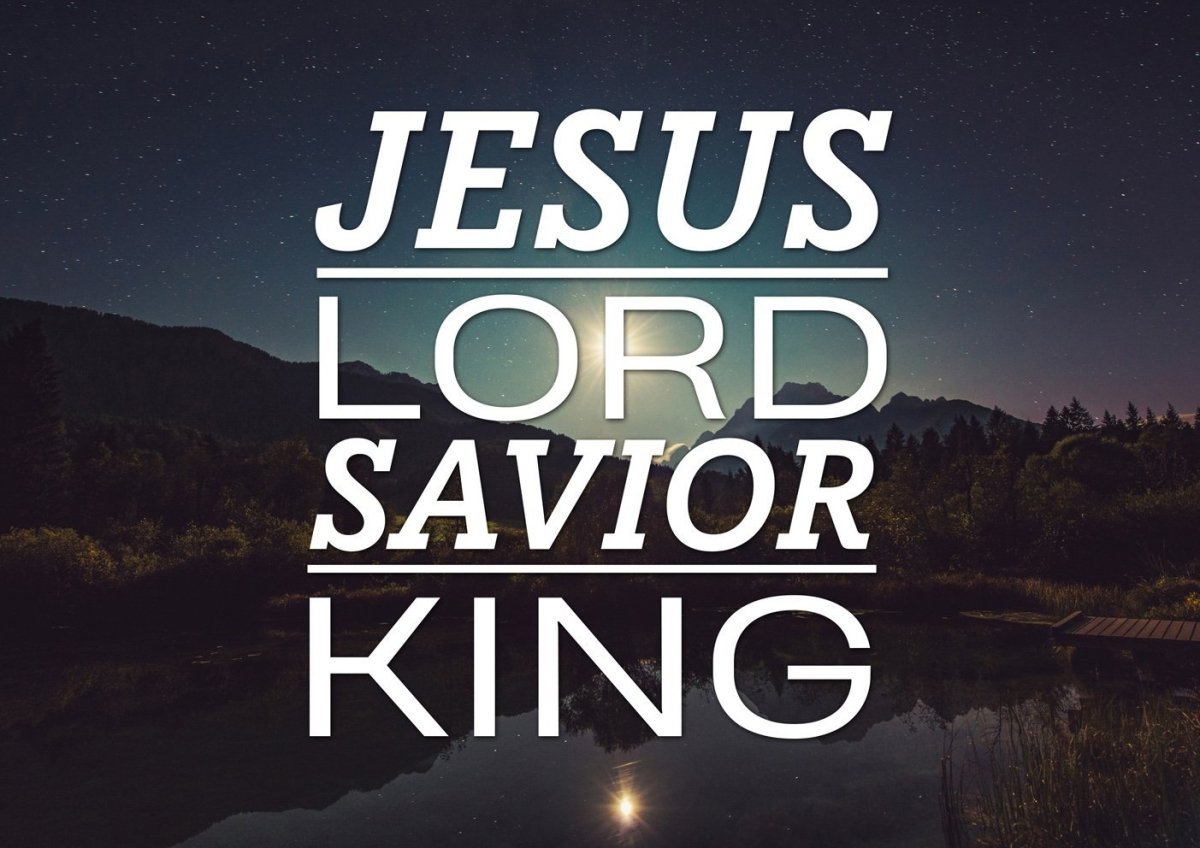 Jesus Lord Savior King Wall Art Canvas Print - Christian Canvas Wall Art