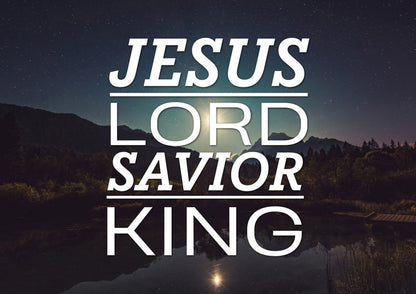 Jesus Lord Savior King Wall Art Canvas Print - Christian Canvas Wall Art