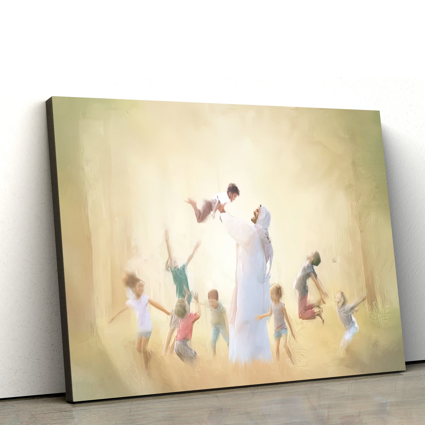 Jesus Loves The Little Children Canvas Art - Jesus Christ Pictures - Jesus Wall Art - Christian Wall Decor